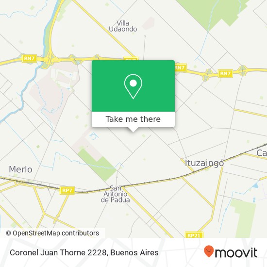 Coronel Juan Thorne 2228 map