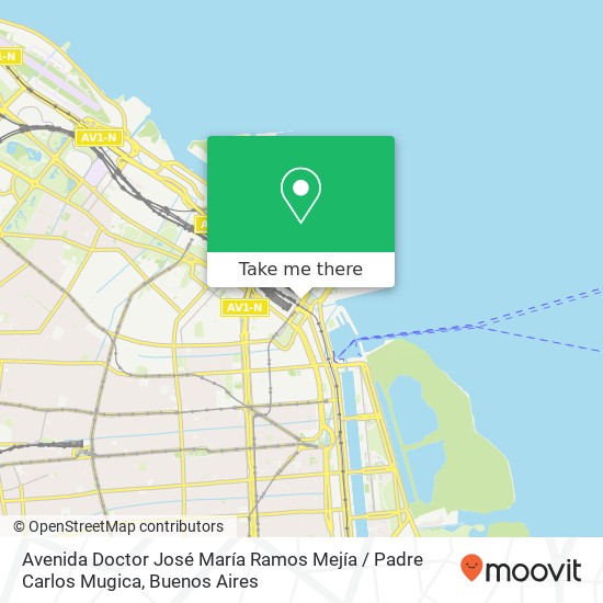 Avenida Doctor José María Ramos Mejía / Padre Carlos Mugica map