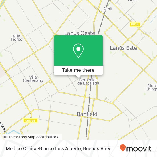 Medico Clinico-Blanco Luis Alberto map