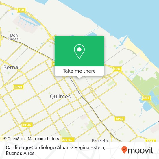 Cardiologo-Cardiologo Albarez Regina Estela map