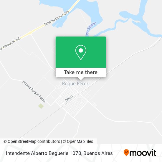 Intendente Alberto Beguerie 1070 map