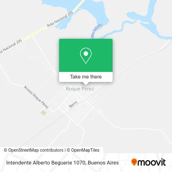Intendente Alberto Beguerie 1070 map