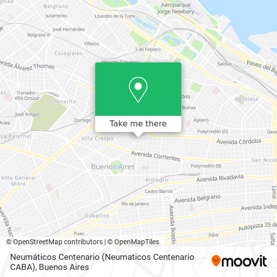 Neumáticos Centenario (Neumaticos Centenario CABA) map