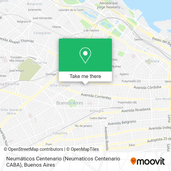 Neumáticos Centenario (Neumaticos Centenario CABA) map