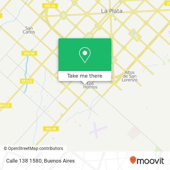 Mapa de Calle 138 1580