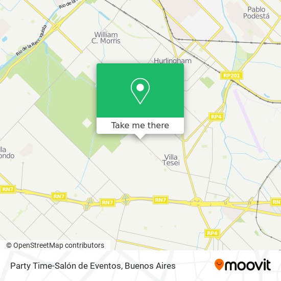 Party Time-Salón de Eventos map