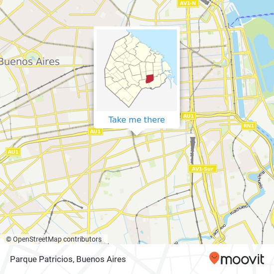 Parque Patricios map