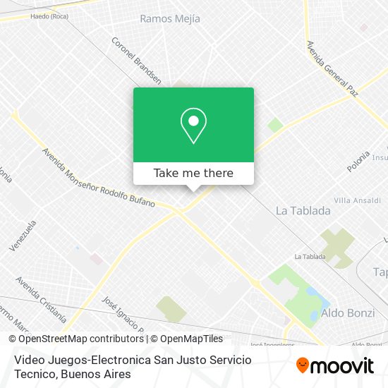 Video Juegos-Electronica San Justo Servicio Tecnico map