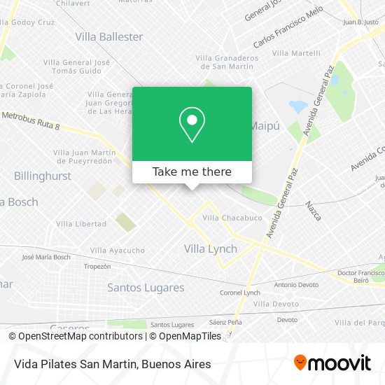 Mapa de Vida Pilates San Martin