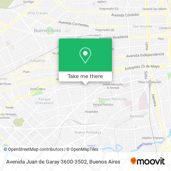 Avenida Juan de Garay 3600-3502 map