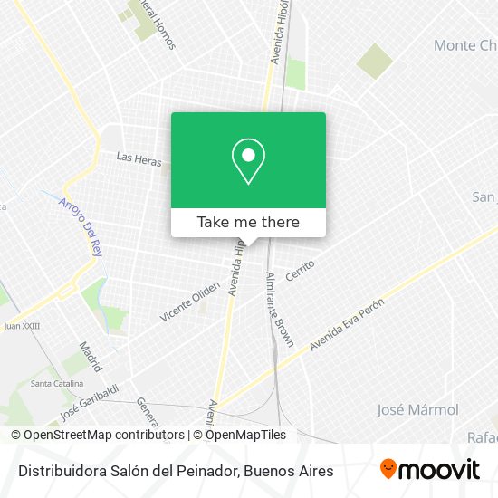 Distribuidora Salón del Peinador map