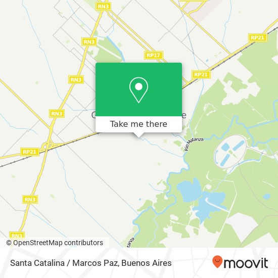 Santa Catalina / Marcos Paz map