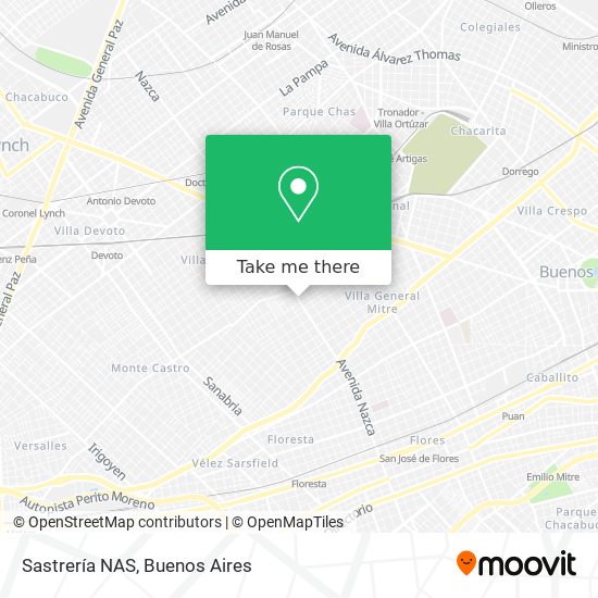 How to get to Sastrería NAS in Distrito Federal by Colectivo, Train or  Subte?