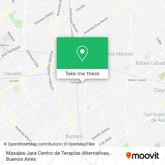 Mapa de Masajes-Jara Centro de Terapias Alternativas