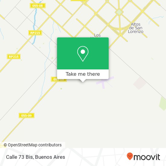 Calle 73 Bis map