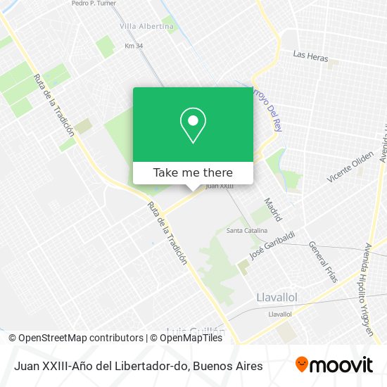 Juan XXIII-Año del Libertador-do map