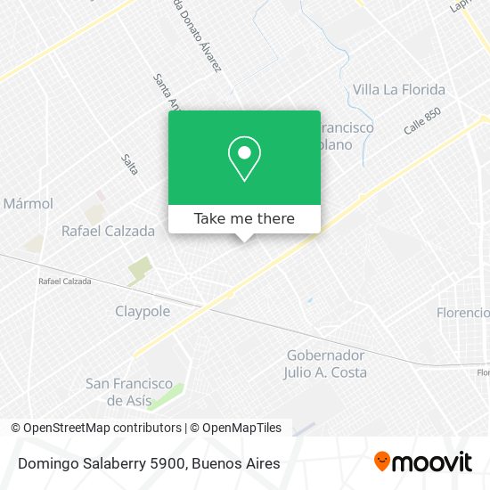 Mapa de Domingo Salaberry 5900