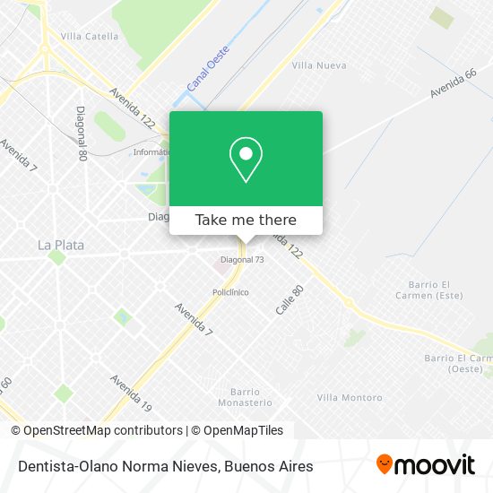 Mapa de Dentista-Olano Norma Nieves