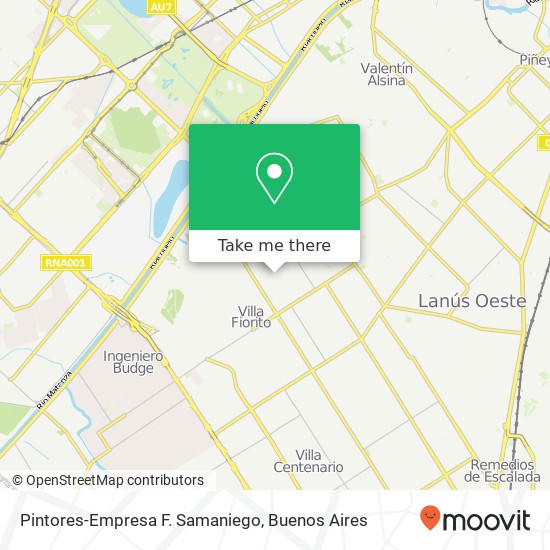 Pintores-Empresa F. Samaniego map