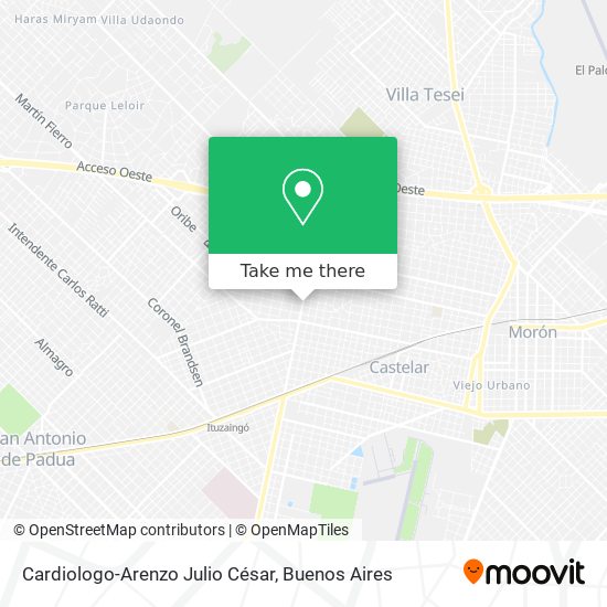 Cardiologo-Arenzo Julio César map