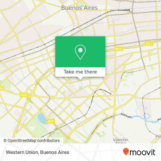 Western Union map