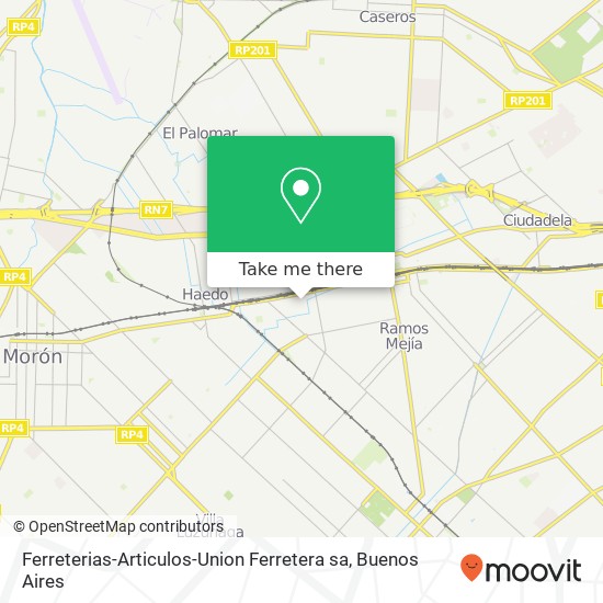 Ferreterias-Articulos-Union Ferretera sa map