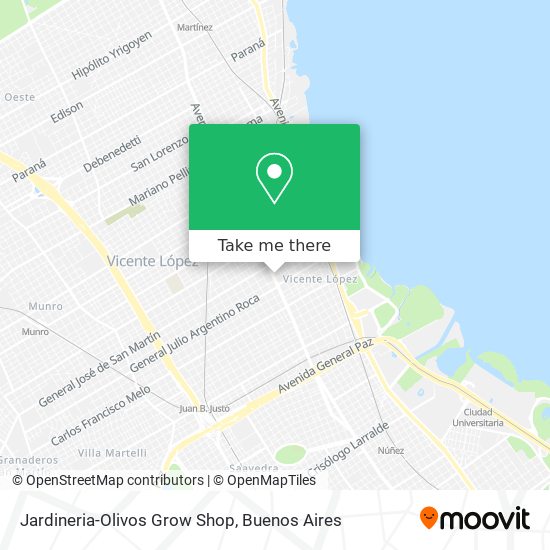 Mapa de Jardineria-Olivos Grow Shop