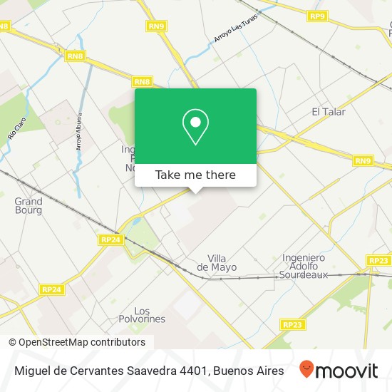 Miguel de Cervantes Saavedra 4401 map