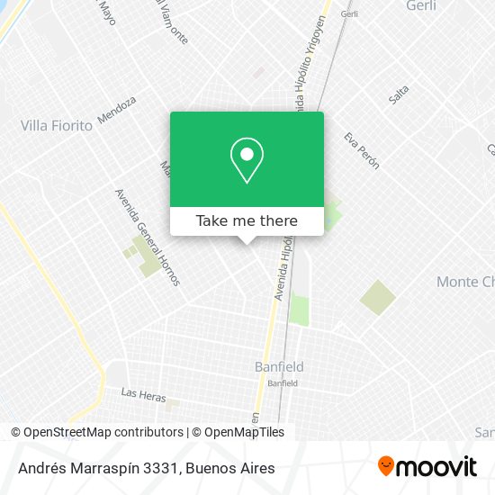 Andrés Marraspín 3331 map