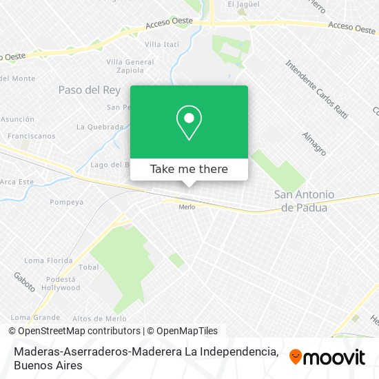 Maderas-Aserraderos-Maderera La Independencia map