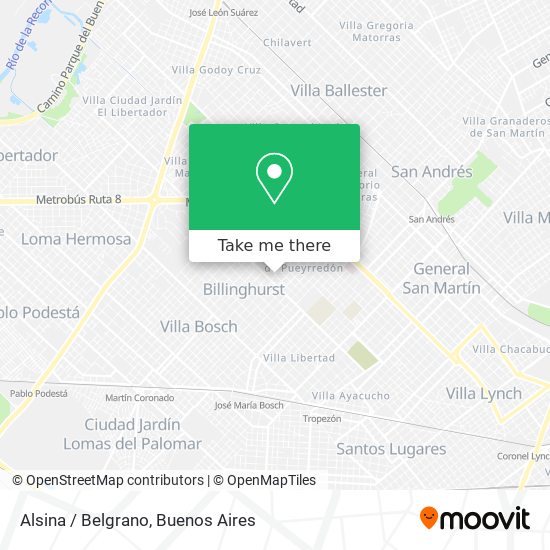 Alsina / Belgrano map