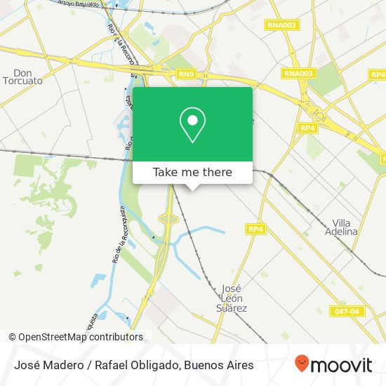 Mapa de José Madero / Rafael Obligado