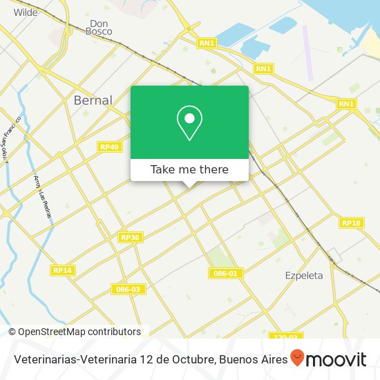 Veterinarias-Veterinaria 12 de Octubre map