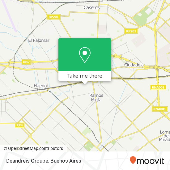 Deandreis Groupe map