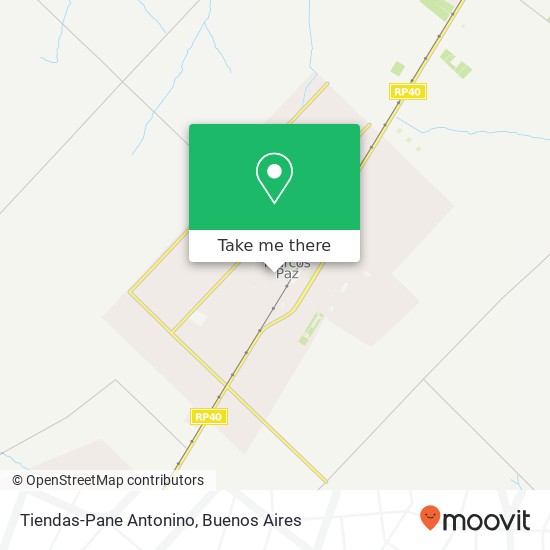 Tiendas-Pane Antonino map