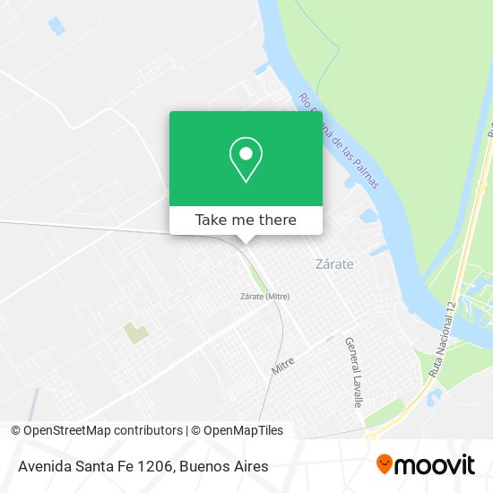Avenida Santa Fe 1206 map