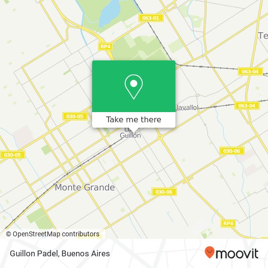 Guillon Padel map