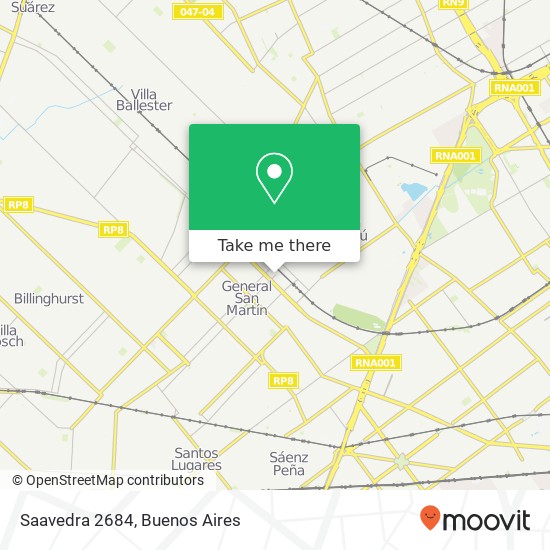 Saavedra 2684 map