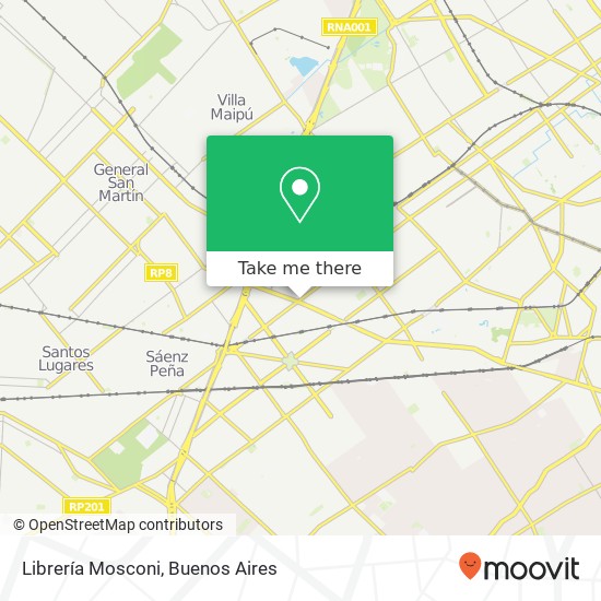 Mapa de Librería Mosconi