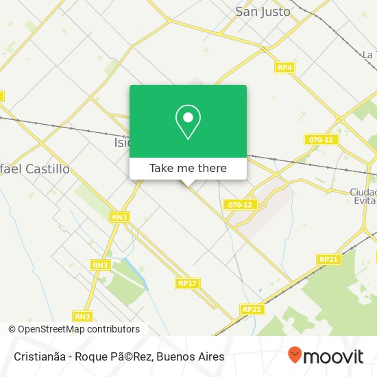 Cristianã­a - Roque Pã©Rez map