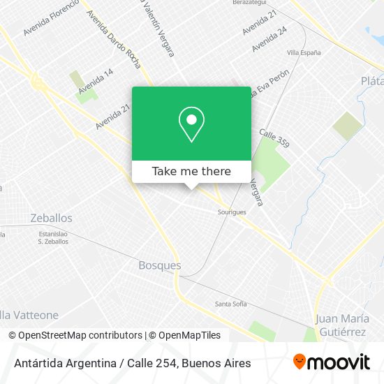 Antártida Argentina / Calle 254 map