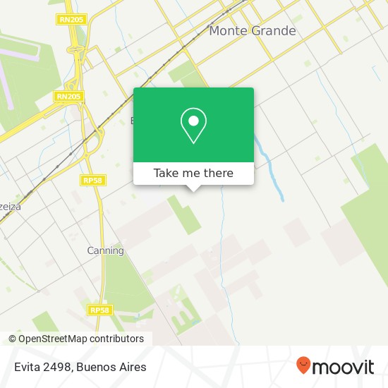 Mapa de Evita 2498