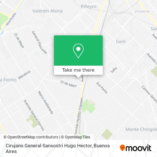 Mapa de Cirujano General-Sansostri Hugo Hector