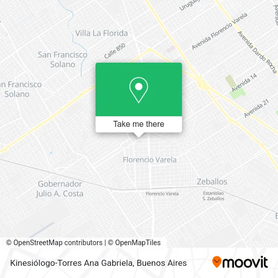 Kinesiólogo-Torres Ana Gabriela map