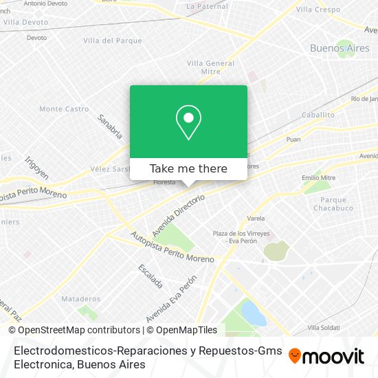 Mapa de Electrodomesticos-Reparaciones y Repuestos-Gms Electronica