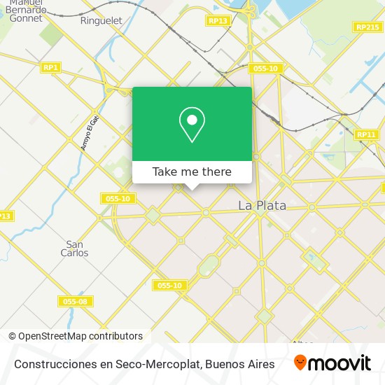 Construcciones en Seco-Mercoplat map