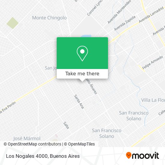Los Nogales 4000 map