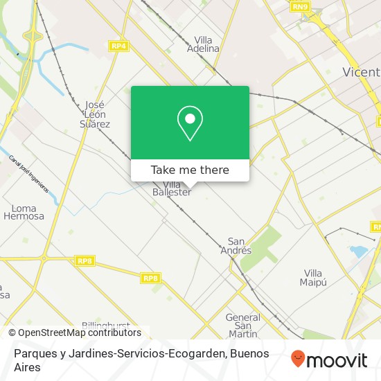 Parques y Jardines-Servicios-Ecogarden map