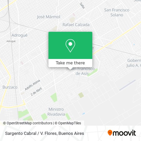 Sargento Cabral / V. Flores map