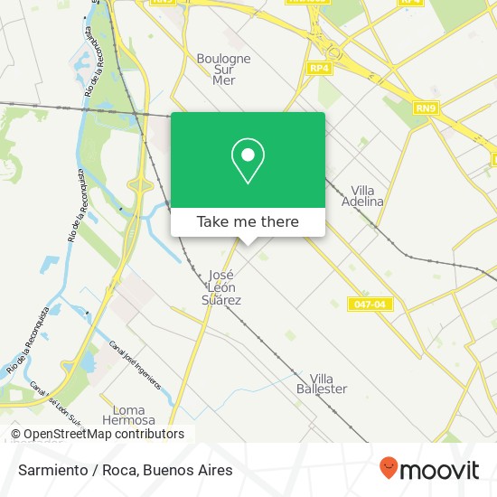 Sarmiento / Roca map